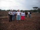 workshop participants view the 'Red Cross' shambas on the east side of the Kerio