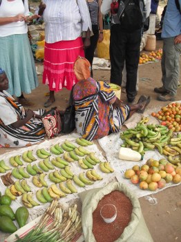produce on sale at Koloa market